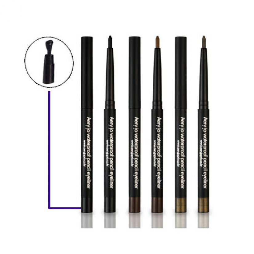 Milky Dress - Chì kẻ viền mắt Aery Jo Waterproof Pencil Eyeline (đen)