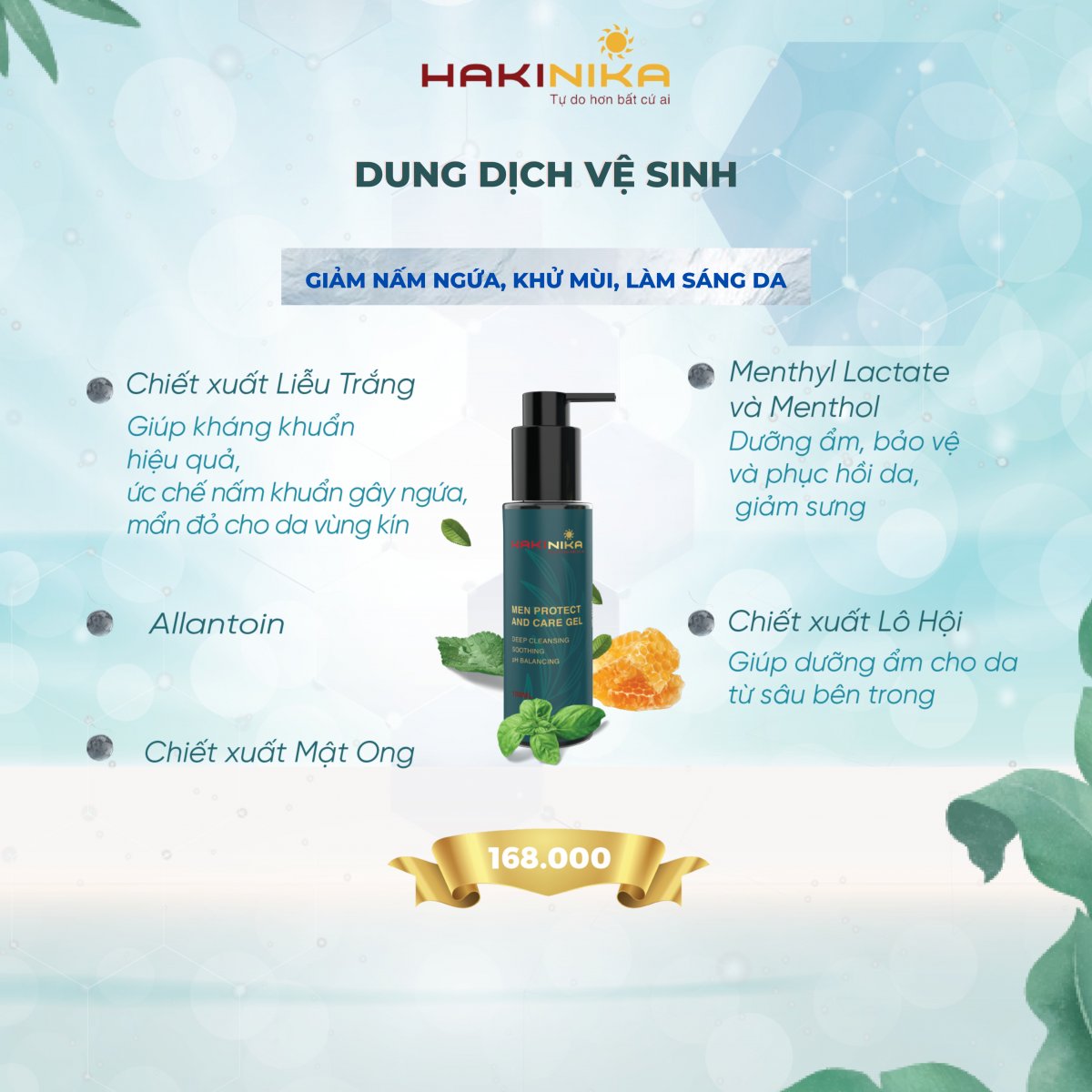 Dung dịch vệ sinh nam chiết xuất thiên nhiên HAKINIKA