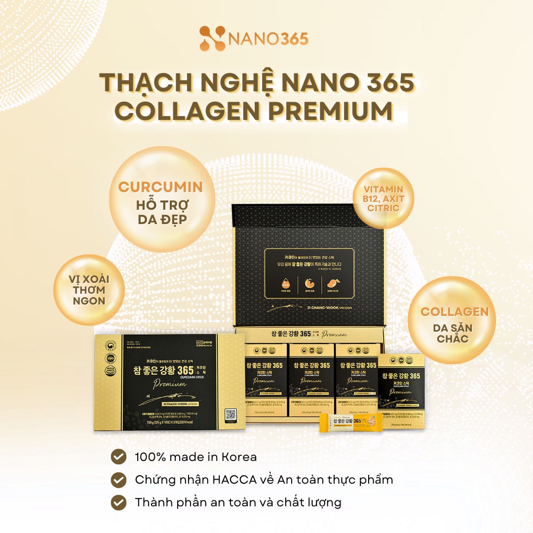 Thạch Nghệ Nano 365 Collagen Premium