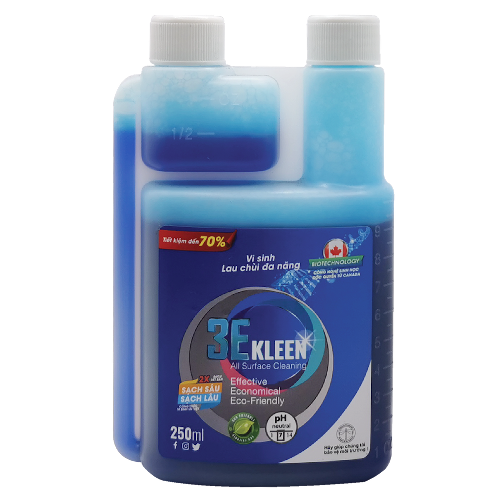 Lau đa năng sinh học 3E KLEEN 250ml